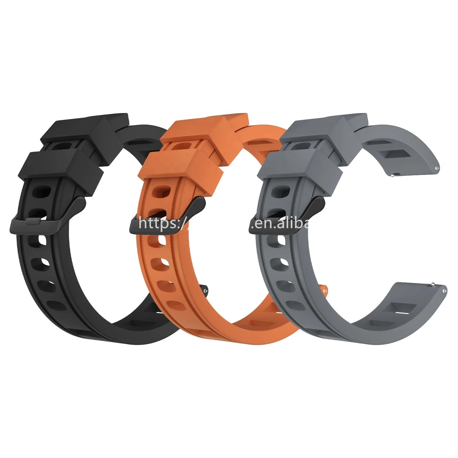 China Manufacturing Sport Watchband Silicon Smart Watch Band Fashion Watch Strap for Watch Accessories