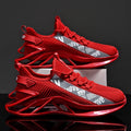 Fly Knitting Walking Style Shoes Footwear Men Knit Blade Black Sneakers Custom Shoes With Logo Male Shoes