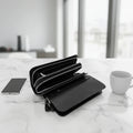 High Strength Fashion Waterproof Carbon Fiber Money Wallet  Zipper Wallet Long Unisex Wallet
