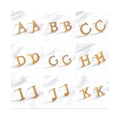 Wholesale Women's Accessories Tarnish Free Personalized Zirconia Letter Initial Studs Stainless Steel Fashion Stud Earrings
