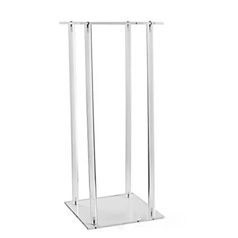 New Wedding Props Decorative Items Transparent Wedding Centerpieces Clear Acrylic Flower Stand for Wedding