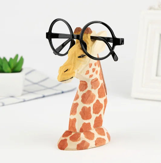 Creative Fashion Solid Wood Glasses Frame Display Shelf Animal Solid Wood Jewelry Retro Gift Ornaments