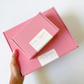 E-commerce Folding Paper Cardboard Mailing Box Cosmetic Clothes Packaging Pink Shipping Boxes Custom Box
