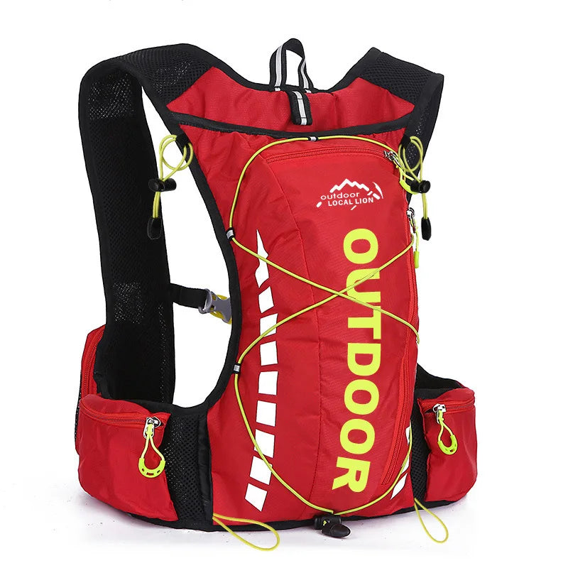 Waterproof 2L BPA-Free Bladder Custom Logo Running Cycling Backpack with USB Anti-Theft & Zipper Closure Polyester Lining