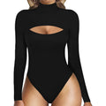 Hollowed Out Jumpsuit Even File Slim-fit Abdominal Corset Chest Opening Fashion Long-sleeved T-shirt