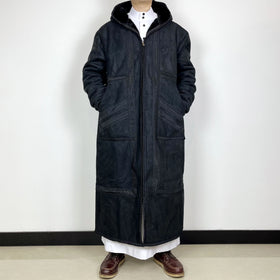 Wholesale Mens Islamic Hooded Moroccan Long Coat Warm Thick Zipper Abaya Modest Winter Arabic Robe
