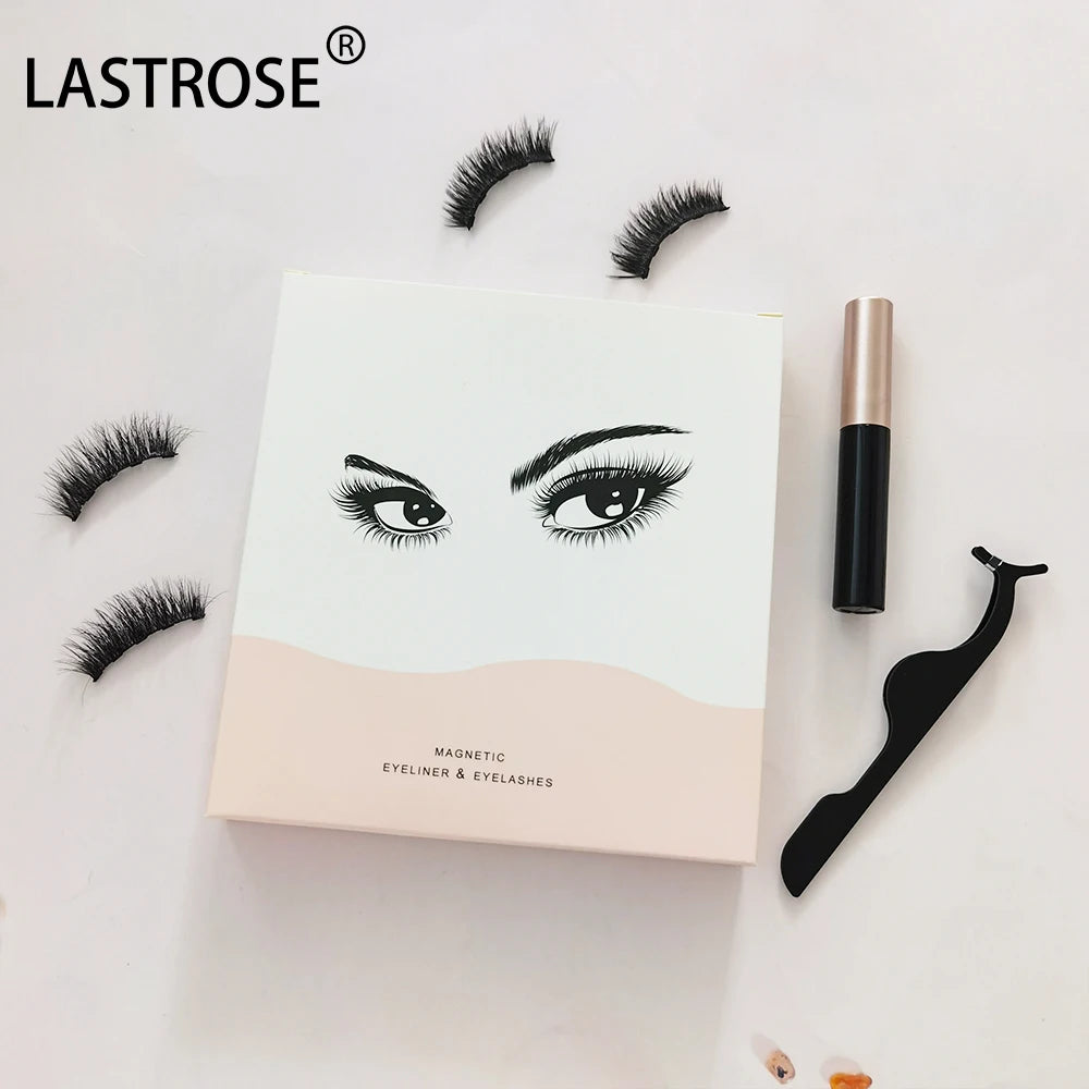 Wholesale 3-Pair Magnetic Eyelashes Kit with Lashes Applicator Magnetic Eyelashes Set
