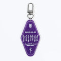 Overlook Acrylic Glitter Transparent Hotel Keychain Keyring for Bag Charm Accessories Room KeyTag Marble Plastic Motel Keychain