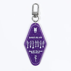 Overlook Acrylic Glitter Transparent Hotel Keychain Keyring for Bag Charm Accessories Room KeyTag Marble Plastic Motel Keychain