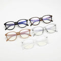 Brands 2024 Modern Plain Fashion Designer Custom Anti Blue Light Hinge Square Frame Glasses Women Eyeglass Frame