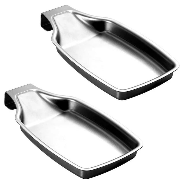Storage Rack Hot Selling Large Cooking Metal 201 Kitchen Counter Stainless Steel Square Spoon Rest