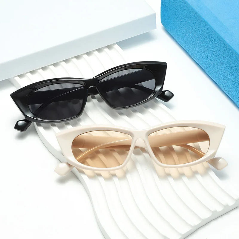 Retro Cat Eye Frame Sun Glasses for Ladies Classic Women Print New Arrivals Women's Sunglasses 2025