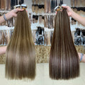 Brazilian Hair Vendor Wholesale Double Draw Kore Human Hair Color #4 Tape Hair Extensions