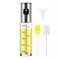 Hot Selling Stainless Steel Glass 100ml Eco-Friendly Olive Oil Spray Bottle Refillable for Cooking and Camping BBQ Kitchen