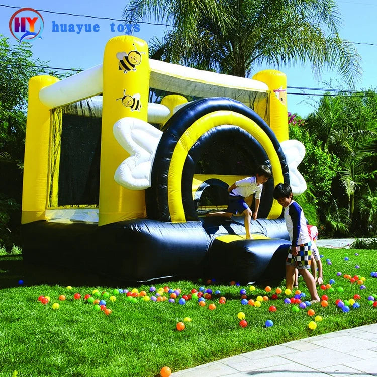Outdoor Inflatable Busy Bee Bounce Castle Children Jump Trampoline for Kids Bouncy House for Teenagers Jumping Bouncer