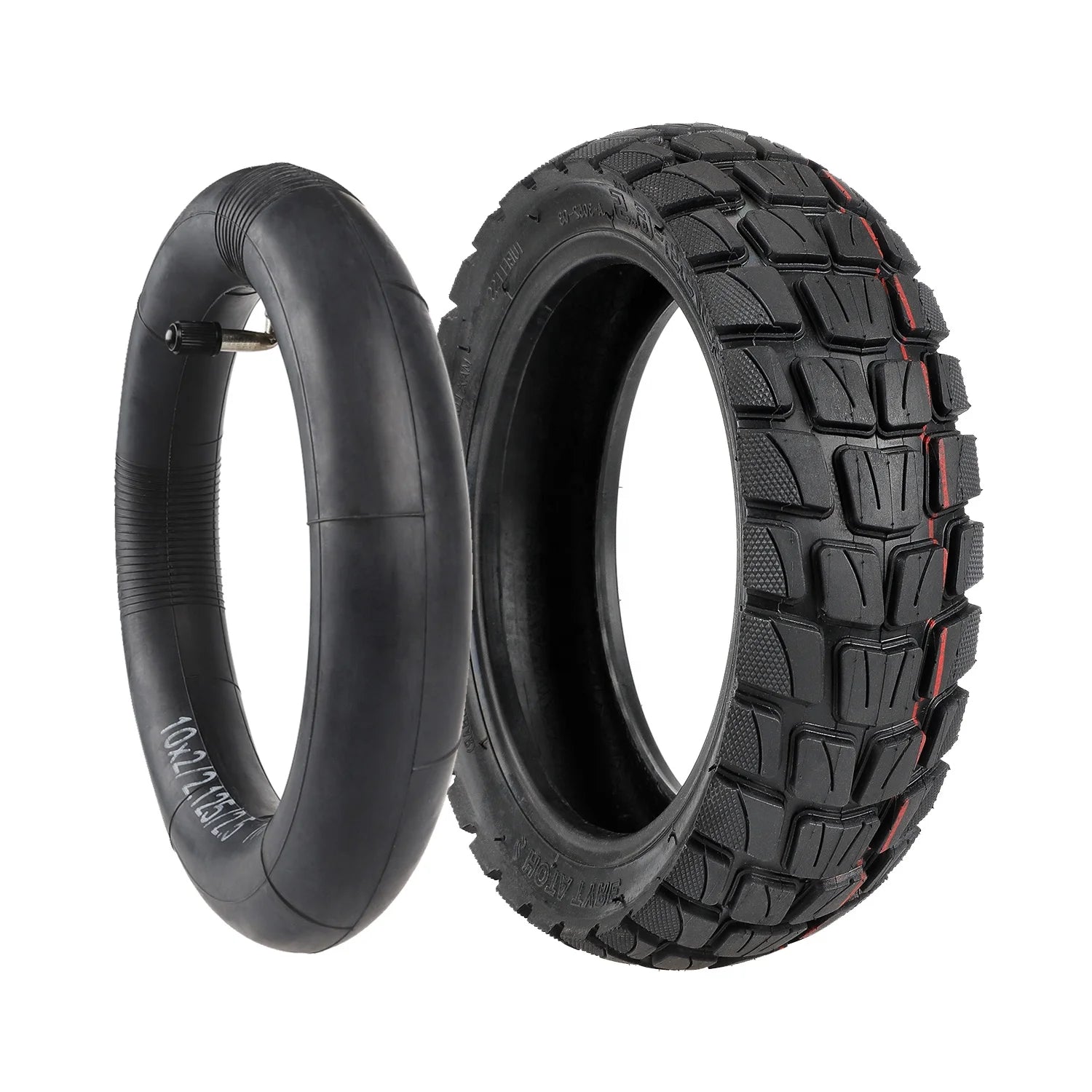 Ulip 80/55-6.5 Inner Tube and Off-road Tubeless Tire With Valve for 10 Inch Electric Scooter Accessories Outer Wheel Tyre