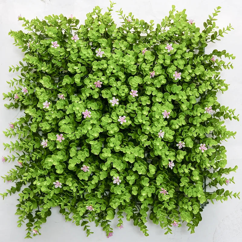 Wholesale Outdoor Anti UV Plastic Faux Foliage Plant Backdrop Hedge Green Grass Wall Artificial Vertical Garden Environmental