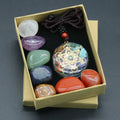 Factory Promotion Chakra Crystal Tumbling Stone Yoga Orgone Pendant Gift Set Boxed