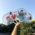 Wholesale High Quality Transparent KPOP Mini Picket Custom Photo CMYK Offset Printed Plastic Promotional Gift Souvenir Star Fan