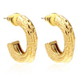 New Arrival Hip-Hop Punk Twisted Branches Loop Earring Circle Hoop Earrings For Women Gold Color Brincos Feminino