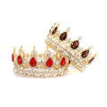 Baroco Style Round Large Rhinestone Tiara Cake Accessories Rhinestone Crown for Christmas for Flower or Hair Decoration