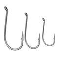 WEIHE 8size 100pcs Barbed Carbon Fishing Hook with Packaging Set