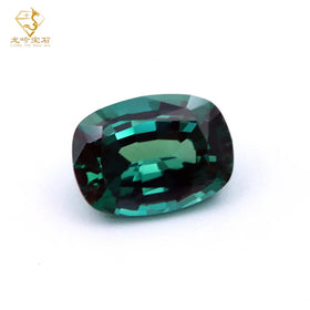 WUZHOU Lab Grown Alexandrite Long Cushion Cut Synthesis Alexandrite Loose Gemstone for Jewelry Making
