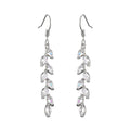 AAA Zircon Marquise Wedding Drop Earrings Long Crystal Bridal Dangle Earrings for Women for Brides Bridesmaids Perfect Gift