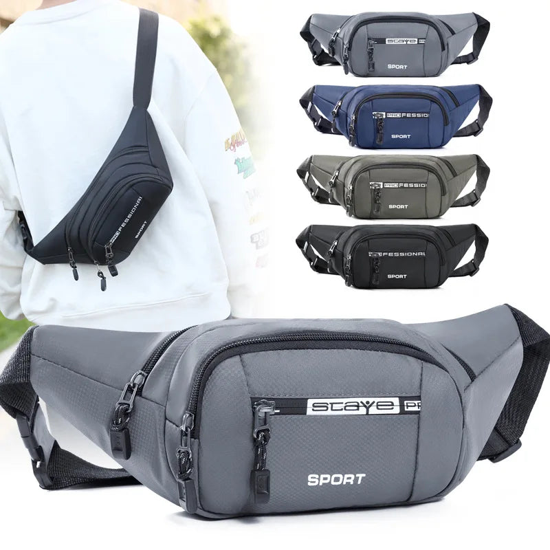 Custom Fashion Crossbody Bags for Men Oxford Waterproof Fanny Pack Trending Bum Bags Luxury Phone Pouch Chest Pack Waist Bags