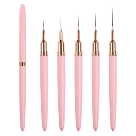 Misscheering 5PCS Nail Art Ultra-fine Wire Drawing Pen Line Pen Dot Flower Pen
