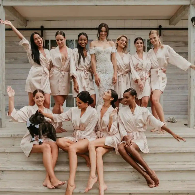 FUNG 3019 New Design Nightgown Pajamas Customized Pajamas Night Suits Silk-like Satin Luxury Women's Sleepwear