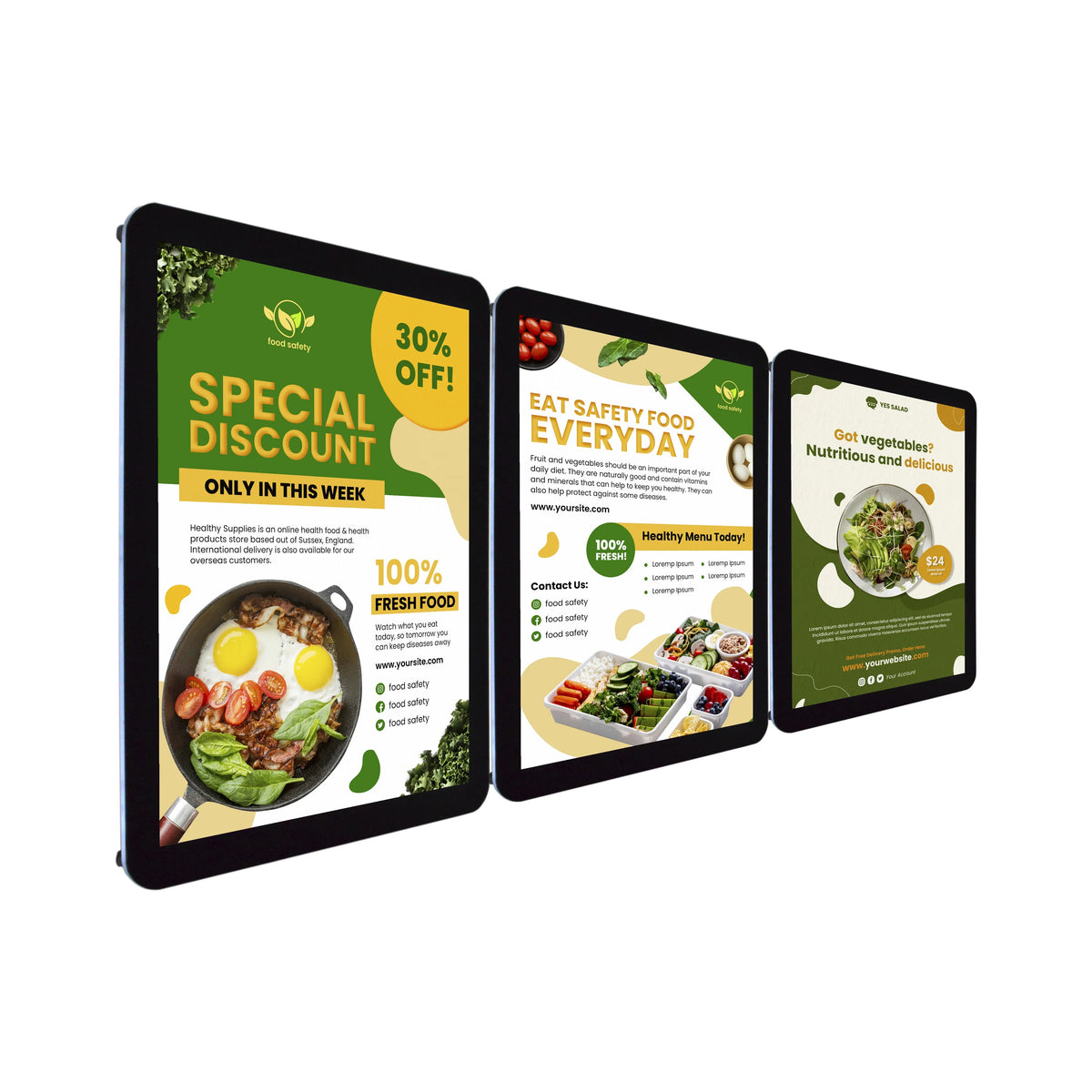 Litsign LS W1 Acrylic LED Electronic AC-Powered Wall Sign Board for Cafe & Restaurant Advertising MegaBDM