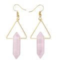 Vintage Rose Quartz Earring Nature Healing Quartz Various Styles Anniversary Gift for Friend and Loves