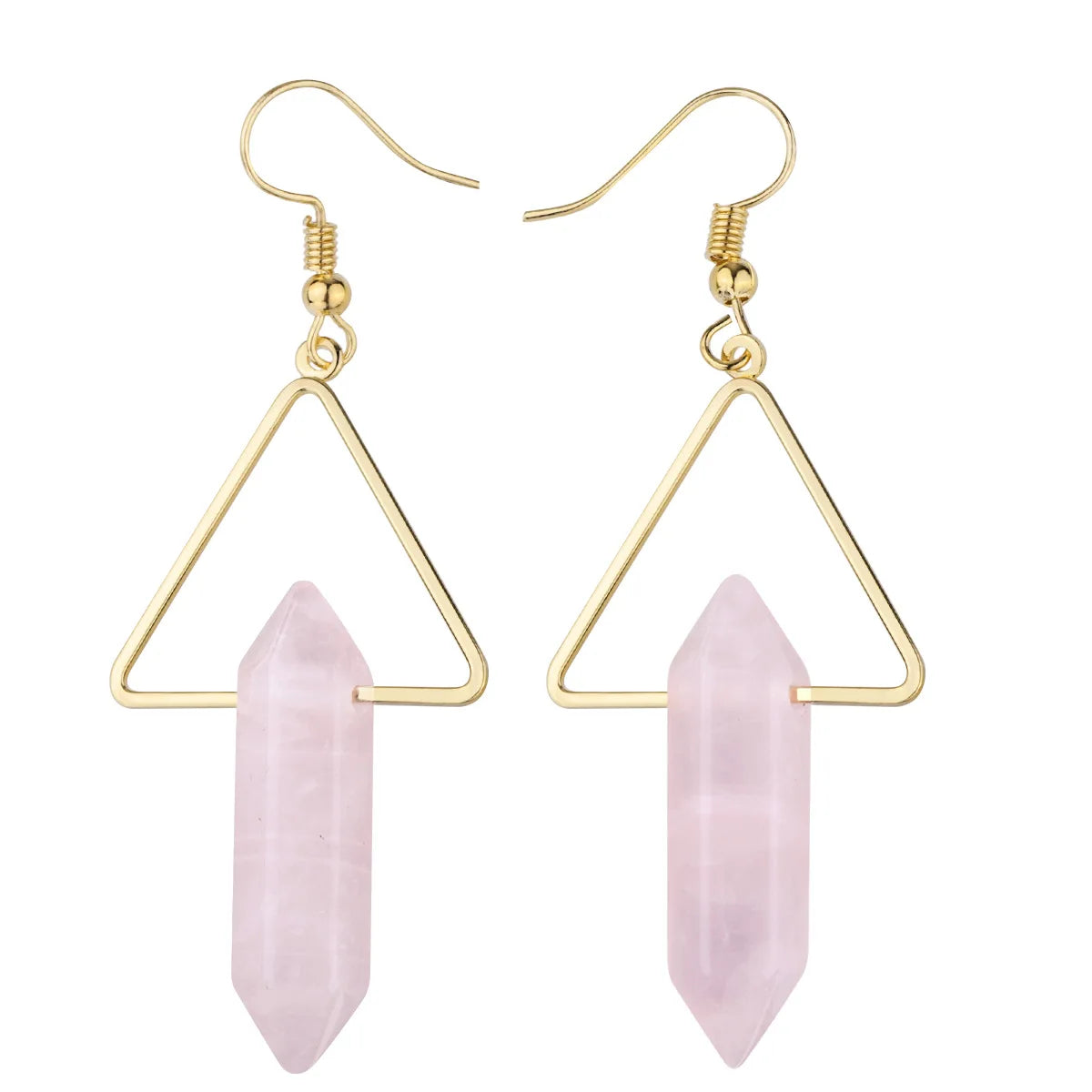 Vintage Rose Quartz Earring Nature Healing Quartz Various Styles Anniversary Gift for Friend and Loves