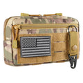 Tactical Waist Belt Bag with Zipper Closure Waterproof 1000D Camouflage Outdoor EDC Mobile Phone Pouch Organizer