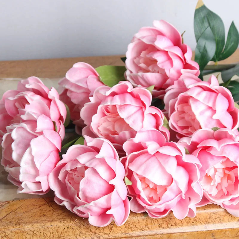 DREA Wholesale High Quality Artificial Flower PU Real Touch Large Peonies for Wedding Home Hotel Decor