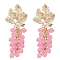 Women Fashion Fruit Earrings Personality Cute Three-dimensional Simulation Grape Earrings Jewelry
