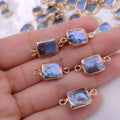 New Arrived Natural Pearl With Bail Gold Plated Square Shape Bead Connector Pendant Charm for Jewelry Making