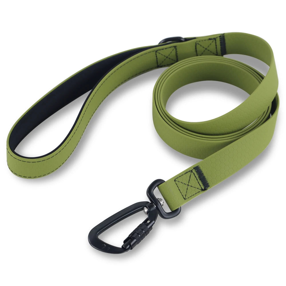 Waterproof Durable PVC Dog Leash With Padded for Walking Luxury Fashion PVC Dog Leash