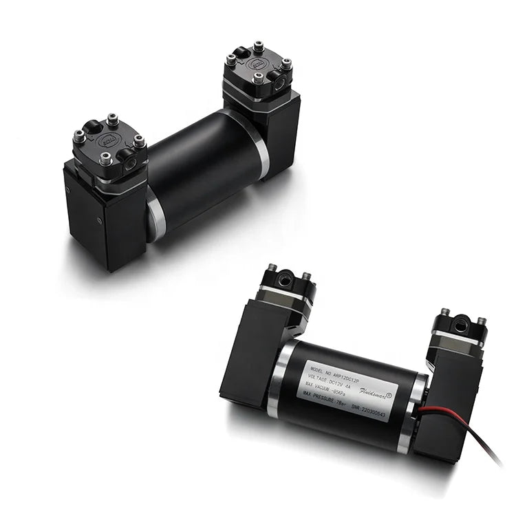 Fluidsmart ARP12DC12P Micro Piston Vacuum Pump with Double Head  Oil Free air Compressor Pump for Chemistry Laboratory