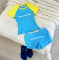 Women's Clothing Two Piece Shorts Set Color Block Crop Top and Shorts 2 Pieces Set Women Casual Outfits 2025 Summer Clothes