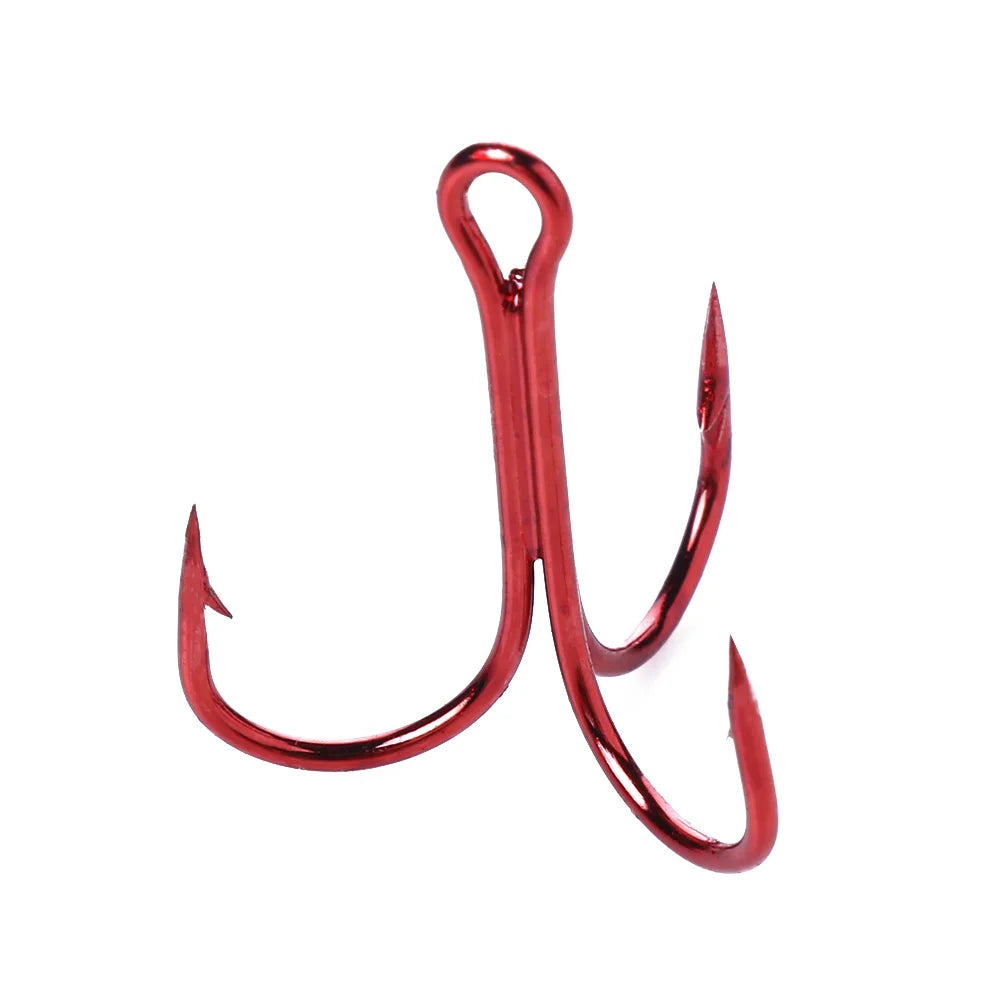 Fishing Hook Stainless Steel Material Treble Fishing Hook Triple Hooks Round Folded Saltwater Bass Tackle Tools