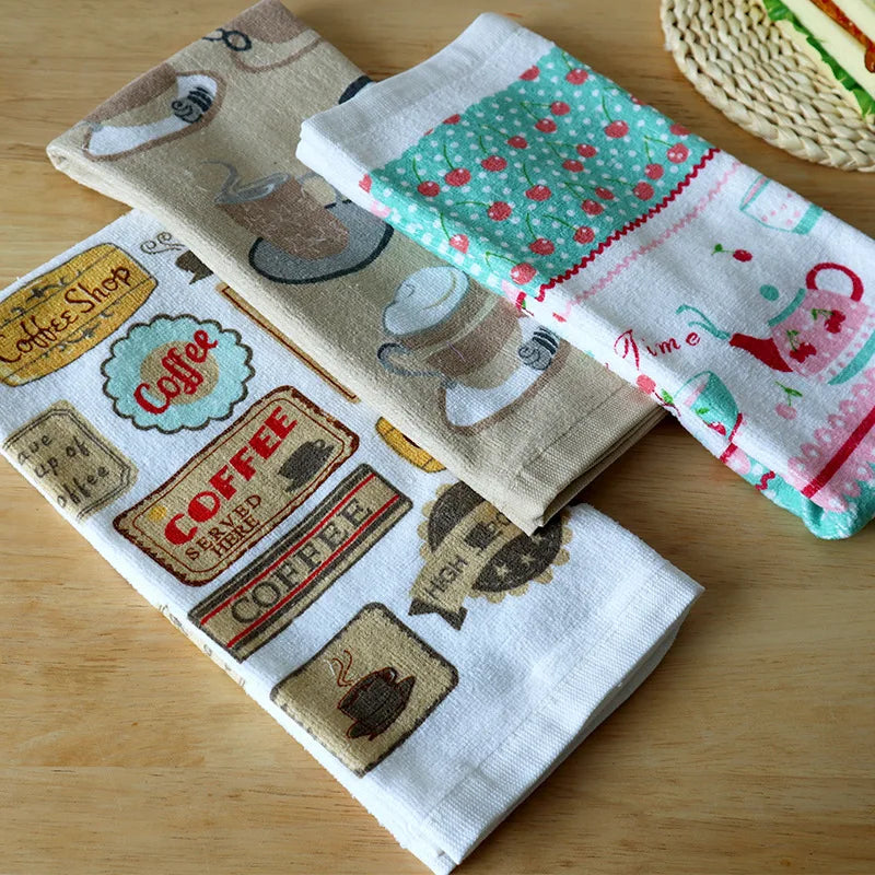 China Gift-in Cotton Plain Tea Towels Decorative Kitchen Towel Set