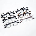 New Anti Blue Light Rice Nail TR90 Optical Glasses Frame Wood Grain Fashion Eyewear Spectacle