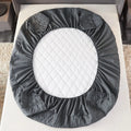 Waterproof Bed Mattress Protector Breathable and Noiseless Fitted Cover in Mahjong Mat Form