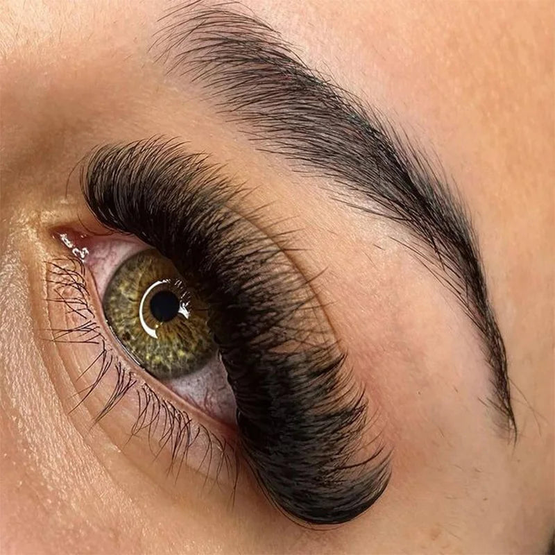 For Veyes Fast Fanning Double Layer BC Curl Mink Eyelash Extensions Wholesale Rapid Blooming Private Label Easy Fan Application