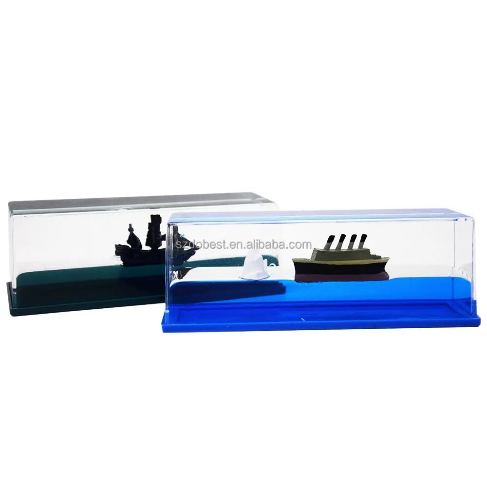Online Popular New Ready Product Star Magic Liquid Wave Paperweight square Wave Toy