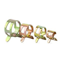 Q673 Steel Strip Type Elastic Ring Hoop Carbon Steel Metal Color Zinc Coated Spring Hose Clamp Metric/Inch for Hose Pipe 3mm