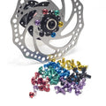 IRONDONKEY T25 Bicycle Disc Screw M5*9 Low Price 180mm Mountain Bike Parts with Color Screw Brakes Aluminum Alloy Bicycle Parts