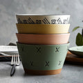 2021 New Design Creative Handpainted 6'' Ceramic Rice Bowl Soup Bowl Japanese Ceramic Noodles Bowl for Home Microwave Dishwasher